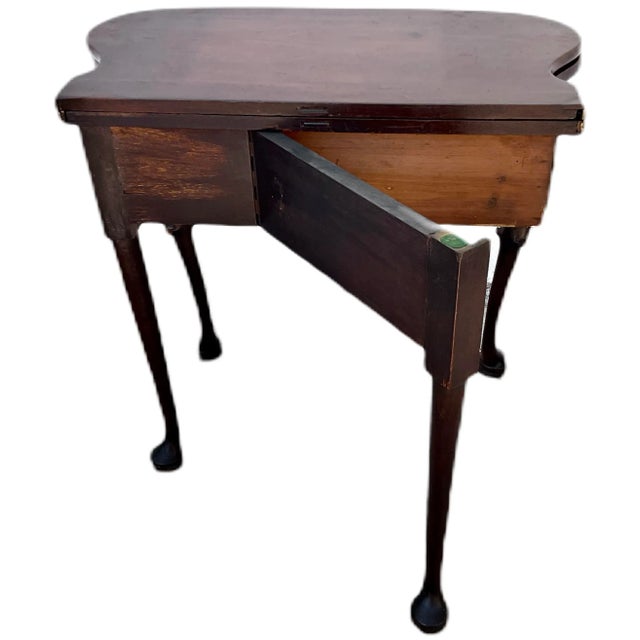 Traditional 18th Century George II Mahogany Game/Tea Table For Sale - Image 3 of 9