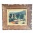 Vintage Post-Impressionist Textured Acrylic Landscape Painting, Framed For Sale