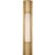 Ian K. Fowler for Visual Comfort Signature Ellington 16" Slimline Bath Light in Hand-Rubbed Antique Brass with White Glass For Sale