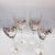 1990s Pierre Jouet France Époque Art Nouveau Crystal Champagne Flutes Pink Flowers - Set of 4 For Sale - Image 10 of 11