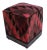Shabby Chic Pink Black Kilim Upholstered Handmade Ottoman For Sale In New York - Image 6 of 7