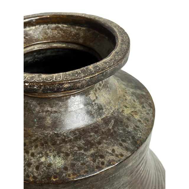 Late 19th Century Bronze Rambagh Palace Antique Pot For Sale - Image 5 of 9
