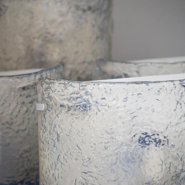 Vintage Italian Murano Glass Wall Lights by Mazzega, 1970, Set of 4 For Sale - Image 14 of 18