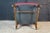 Vintage Queen Anne Style Mahogany Wingback Club Library Accent Arm Chair Red For Sale - Image 16 of 18