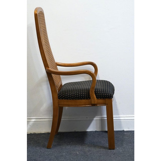 Contemporary Bernhardt Furniture Contemporary Modern Cane Back Dining Arm Chair 275-521 For Sale - Image 3 of 11