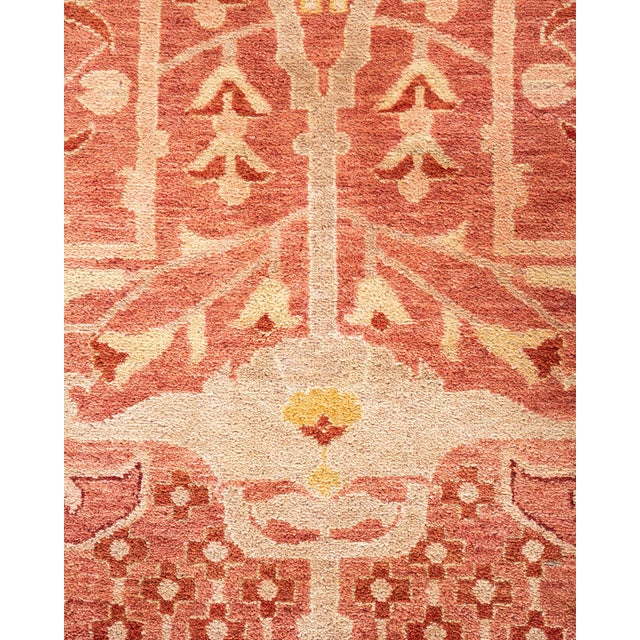 Traditional Eclectic, One-of-a-Kind Hand-Knotted Area Rug - Pink, 8' 3" x 10' 6" For Sale - Image 3 of 8