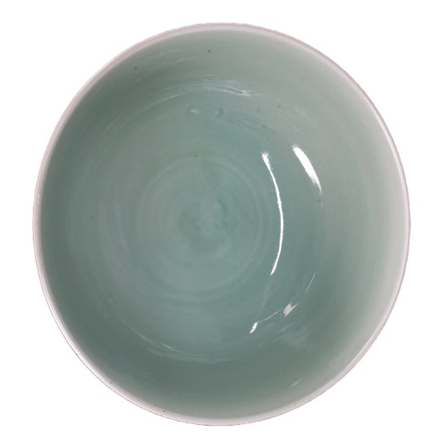 Chinese Large Celadon Bowl For Sale - Image 3 of 4