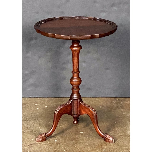 English English Wine or Cocktail Table of Mahogany (Dia 15 1/2) For Sale - Image 3 of 9