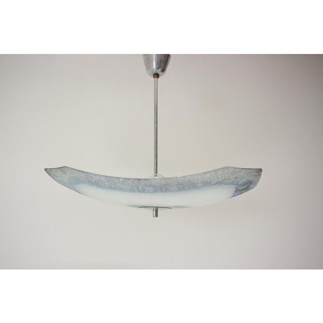 Mid-Century Glass Ceiling Lamp, 1960s For Sale - Image 3 of 15
