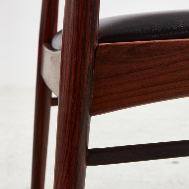 Model 26 Rosewood Dining Chair by Henning Kjærnulf for Korup Stolefabrik, 1960s, Set of 4 For Sale - Image 17 of 18