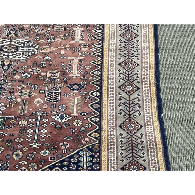 Middle Eastern Handmade Wool Rug For Sale - Image 5 of 7