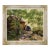 Barn in the Shade - Original Mid-Century Oil on Canvas Farm Landscape by Claude Wolf For Sale