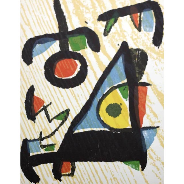 Contemporary 1989 Joan Miro Original Woodcut Engraver V2-1 For Sale - Image 3 of 3