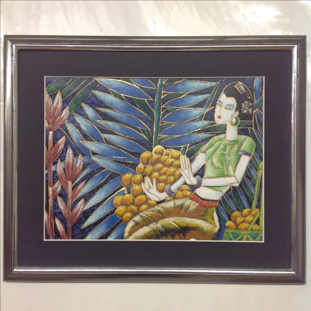 Original Yunnan School Heavy Color Oil On Canvas.