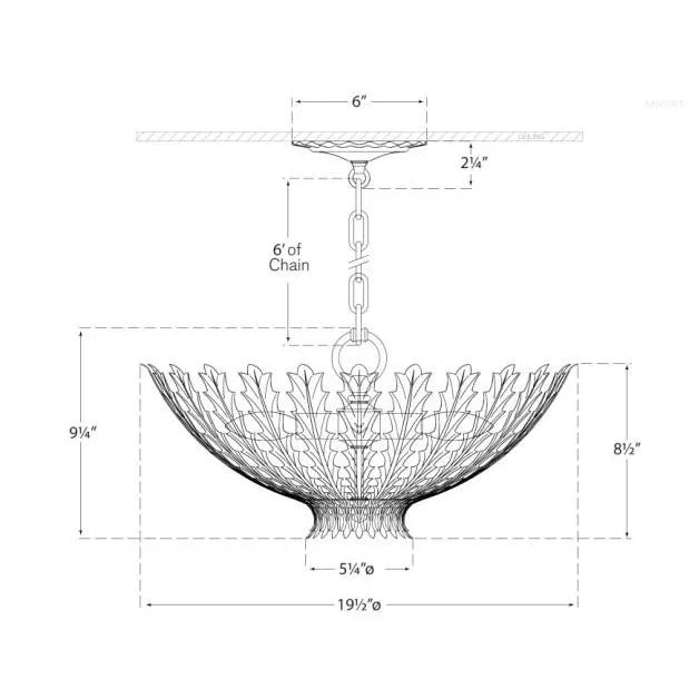 Transitional AERIN for Visual Comfort Signature Hampton Small Chandelier in Gild For Sale - Image 3 of 3
