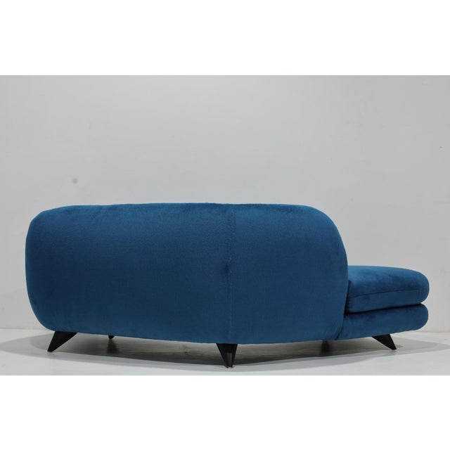 1980s Vladimir Kagan Angle Tangent Chaise Sofa For Sale - Image 5 of 11