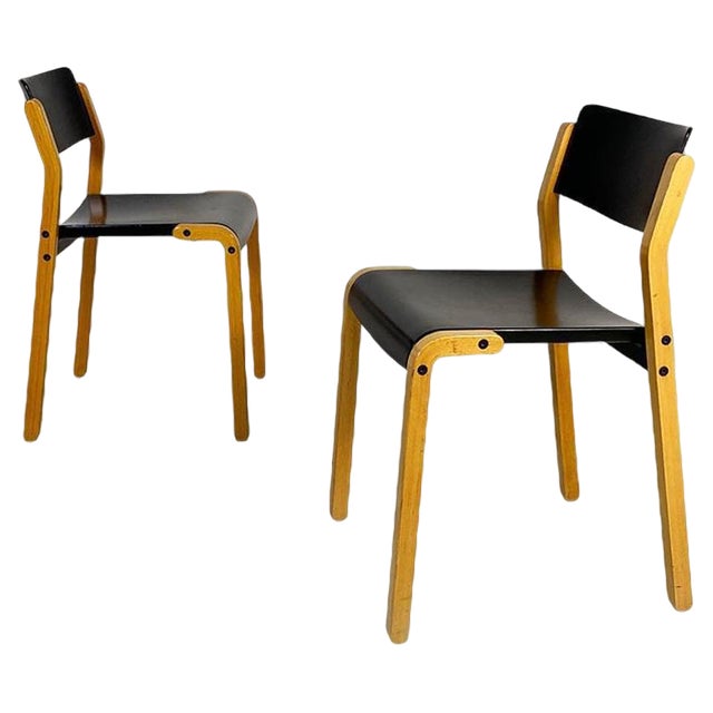Set of Italian Modern Gruppo Chairs by De Pas, D'urbino & Lomazzi for Bellato, 1979 For Sale