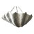 Serge Roche style clam shell chandelier. Realistically modeled lacquered composite. The shell measures 21" W x 16" D x 8"...