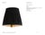 Visual Comfort Signature 6" Pleated Black Linen Shade Designer: Visual Comfort Signature Height: 5.25" Base: Shade...
