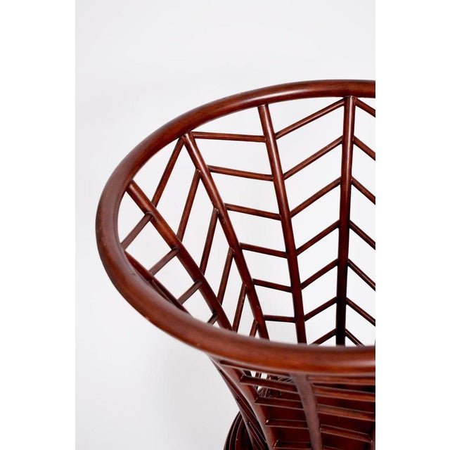 Decorative Rattan Vase, 1970s For Sale - Image 3 of 6