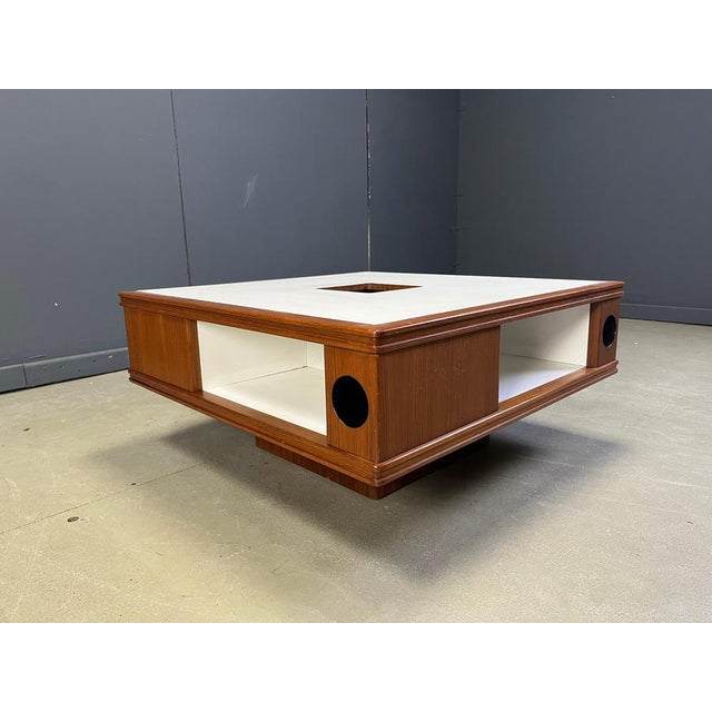 Space Age Wooden Bar Coffee Table, 1960s For Sale - Image 3 of 15