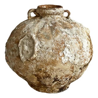 Small Ocean Earthware Antique Pot For Sale