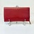 American 1996 Vintage Boho Chic Coach Red Leather Tri-Fold Checkbook, Cards & Coins Wallet For Sale - Image 3 of 12