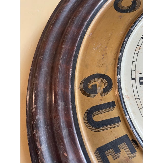 Vintage French Wall Clock from Guerin Boutron, 1930s For Sale - Image 6 of 12