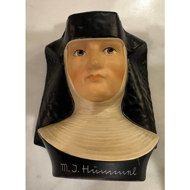 Rare ceramic nun in traditional wimple and habit. Part of a special collection by German Hummel. Thanks for looking and...