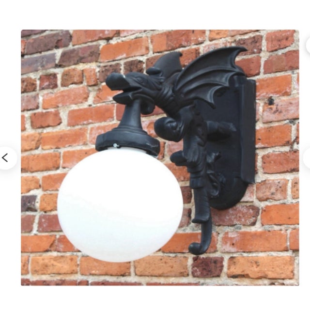 Wall Sconce Dragon Gargoyle For Sale - Image 6 of 12