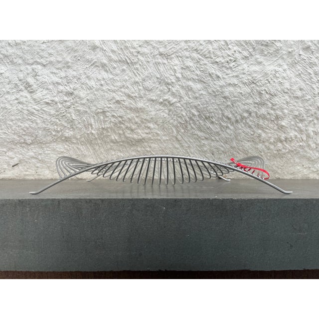 Contemporary Auerhahn Platt & Young Wave Fruit Bowl Wire Basket For Sale - Image 3 of 6