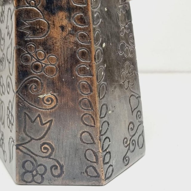 Art Deco Style Brass Vase with Handles, 1920s For Sale - Image 12 of 14