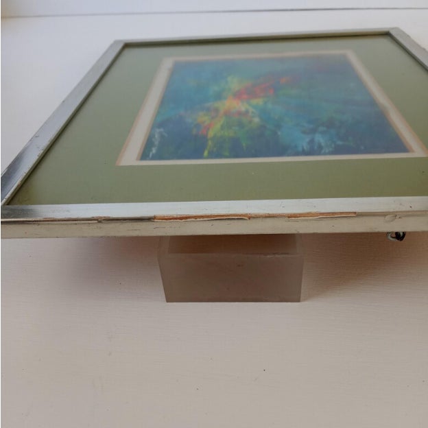 Mid-Century Modern Abstract Expressionist Painting "High-Fly" by Sylvia Jorjorian For Sale - Image 10 of 13