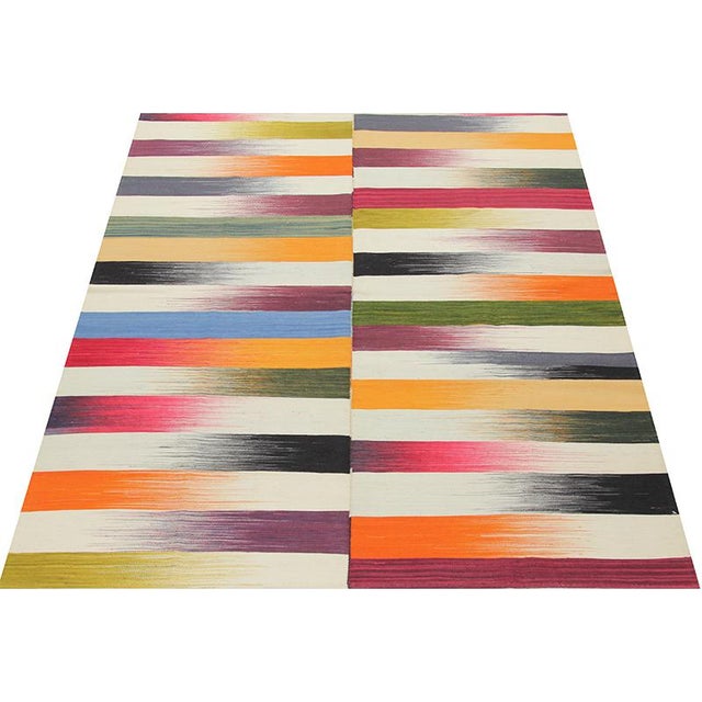 Handwoven Scandinavian Style Persian Kilim Rug 5 0″ X 6 5″ Chairish