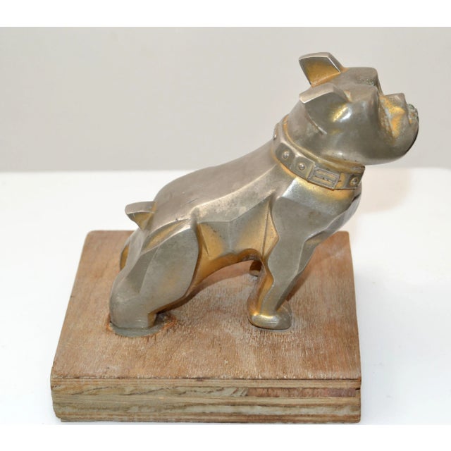 Mid-Century Modern Vintage Design Patent Mack Trucks Bull Dog Figurine, Statue, Animal Sculpture For Sale - Image 3 of 13