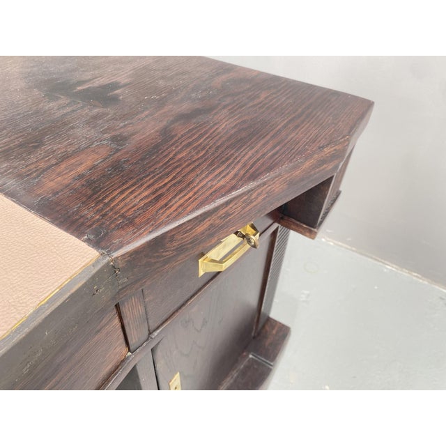 Early 20th Century Viennese Secession Oak Writing Desk, 1920s For Sale - Image 10 of 18