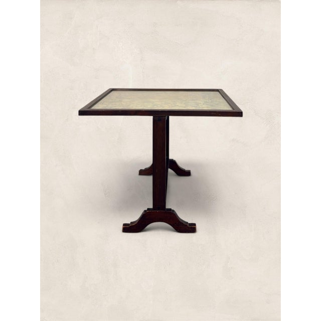 Antique English Oak Metamorphic Tapestry Fireguard and Occasional Table For Sale - Image 9 of 9