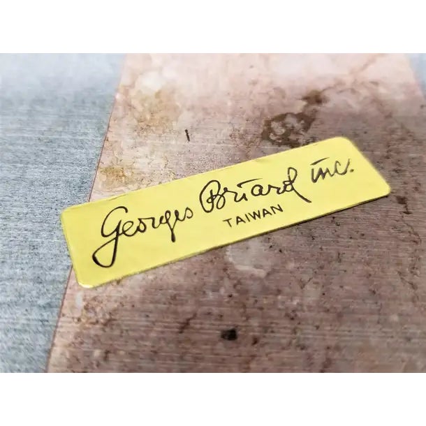 1970s 1970s Georges Briard Marble Cheese Board and Knife For Sale - Image 5 of 6