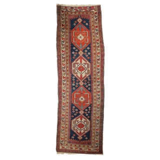 Middle Eastern Thin Knot Handmade Serabend Rug in Cotton & Wool For Sale