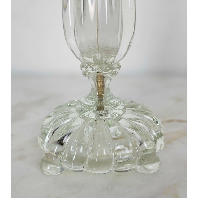 1940s Table Lamp in Murano Glass and Italy Fabric from Seguso, 1940s For Sale - Image 5 of 12