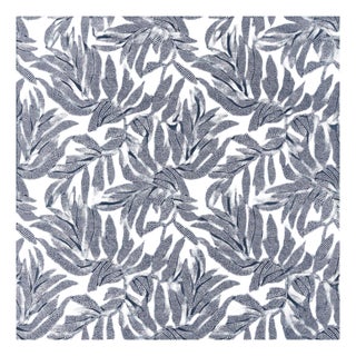 Sample - Schumacher Tayrona Palm Mosaic Sisal Wallcovering In Pacific Ocean Hues For Sale