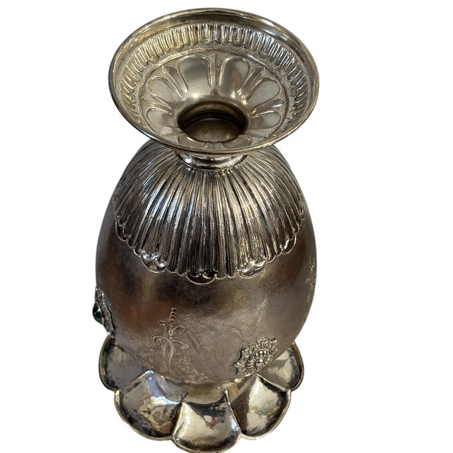 Metal Italian Renaissance Revival or Baroque-Inspired Baluster / Amphora Shape 800/Silver For Sale - Image 7 of 9