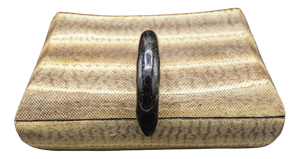 Jewellery Box in Leatherette and Velvet, 1920s