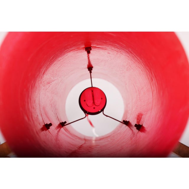 Mid-Century Floor Lamp in Beech by Novoplast Sereď, Czech, 1960s For Sale - Image 4 of 6