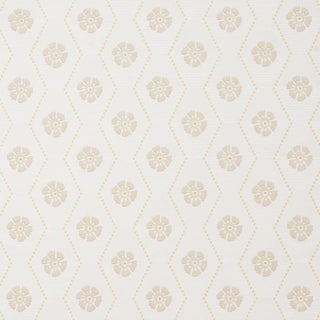 Sample - Schumacher Hive Bloom Wallpaper in Sand For Sale