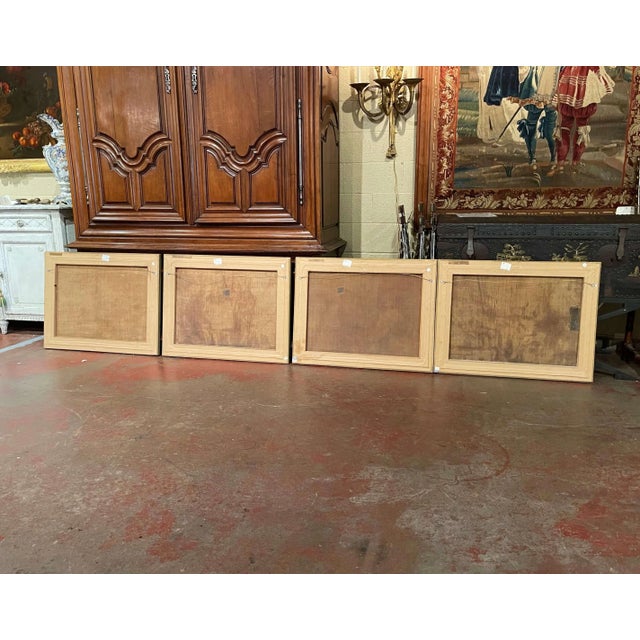 18th Century French “Four Arts” Allegorical Paintings After Carle Van Loo For Sale - Image 16 of 18