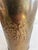 Vintage Embossed Grapevine Solid Brass Vase With Handles For Sale - Image 4 of 10