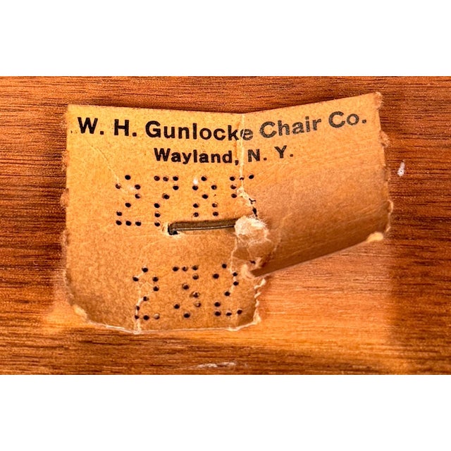 Mid-Century Walnut Chair by Gunlocke For Sale - Image 9 of 12
