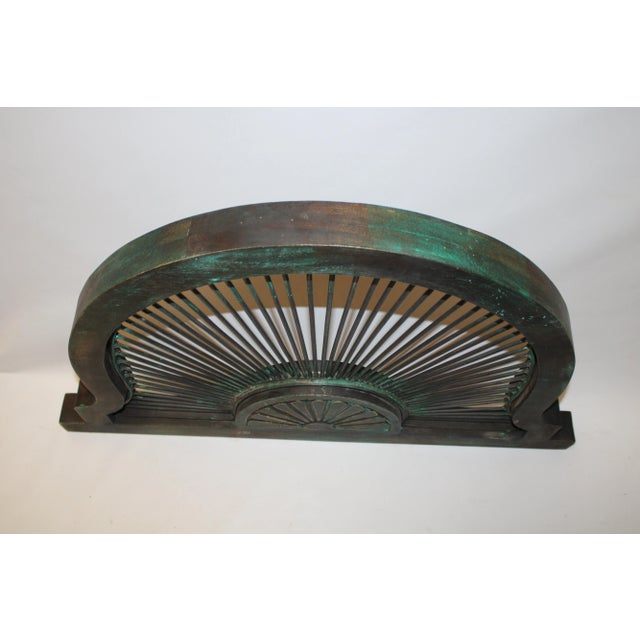 1960s Wooden Arch With Fan Ironwork B For Sale - Image 4 of 13