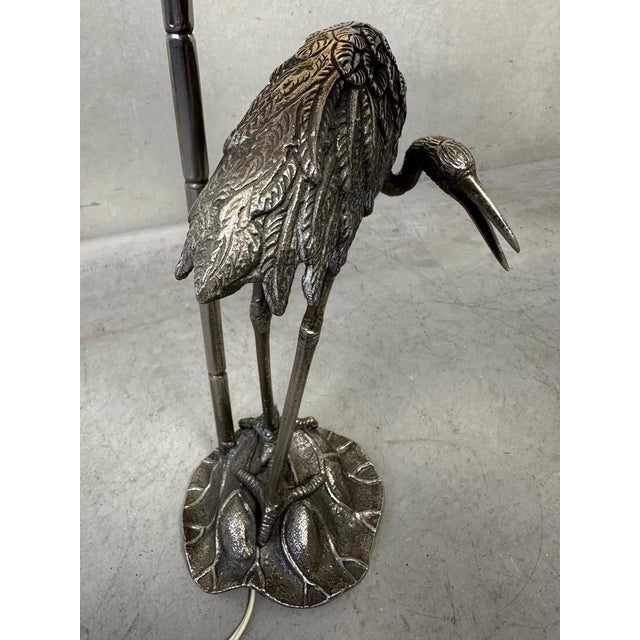 Vintage Heron Table Lamp from Valenti For Sale - Image 9 of 11